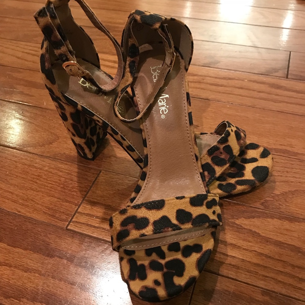 Leopard print heels